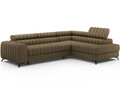 Coltar extensibil dreapta 5 locuri ELTAP, RT-20NU, Kanedo, 269x204x86 cm, lemn/poliester, maro