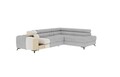 Coltar extensibil dreapta 5 locuri ELTAP, RT-20NU, Kanedo, 269x204x86 cm, lemn/poliester, maro