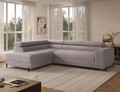 Coltar extensibil stanga 5 locuri ELTAP, Colesio, 274x200x93 cm, lemn/poliester, gri