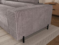 Coltar extensibil stanga 5 locuri ELTAP, Colesio, 274x200x93 cm, lemn/poliester, gri