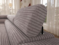 Coltar extensibil stanga 5 locuri ELTAP, Colesio, 274x200x93 cm, lemn/poliester, gri
