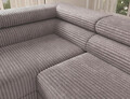 Coltar extensibil stanga 5 locuri ELTAP, Colesio, 274x200x93 cm, lemn/poliester, gri