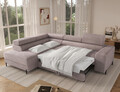 Coltar extensibil stanga 5 locuri ELTAP, Colesio, 274x200x93 cm, lemn/poliester, gri