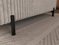 Coltar extensibil stanga 5 locuri ELTAP, Colesio, 274x200x93 cm, lemn/poliester, alb murdar