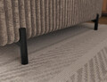 Coltar extensibil stanga 5 locuri ELTAP, Colesio, 274x200x93 cm, lemn/poliester, maro deschis