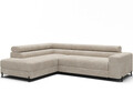 Coltar extensibil stanga 5 locuri ELTAP, Colesio, 274x200x93 cm, lemn/poliester, bej