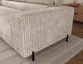 Coltar extensibil stanga 5 locuri ELTAP, Colesio, 274x200x93 cm, lemn/poliester, bej
