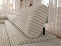 Coltar extensibil stanga 5 locuri ELTAP, Colesio, 274x200x93 cm, lemn/poliester, bej