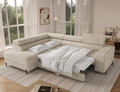 Coltar extensibil stanga 5 locuri ELTAP, Colesio, 274x200x93 cm, lemn/poliester, bej