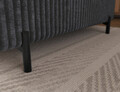Coltar extensibil stanga 5 locuri ELTAP, Colesio, 274x200x93 cm, lemn/poliester, gri inchis