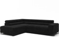 Coltar extensibil stanga 5 locuri ELTAP, Colesio, 274x200x93 cm, lemn/poliester, negru