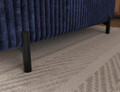 Coltar extensibil stanga 5 locuri ELTAP, Colesio, 274x200x93 cm, lemn/poliester, albastru inchis
