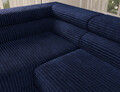 Coltar extensibil stanga 5 locuri ELTAP, Colesio, 274x200x93 cm, lemn/poliester, albastru inchis