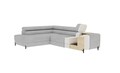 Coltar extensibil stanga 5 locuri ELTAP, Colesio, 274x200x93 cm, lemn/poliester, albastru inchis