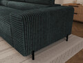 Coltar extensibil stanga 5 locuri ELTAP, Colesio, 274x200x93 cm, lemn/poliester, verde inchis