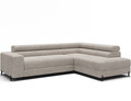 Coltar extensibil dreapta 5 locuri ELTAP, Colesio, 274x200x93 cm, lemn/poliester, alb murdar