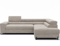Coltar extensibil dreapta 5 locuri ELTAP, Colesio, 274x200x93 cm, lemn/poliester, alb murdar