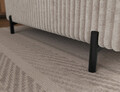 Coltar extensibil dreapta 5 locuri ELTAP, Colesio, 274x200x93 cm, lemn/poliester, alb murdar