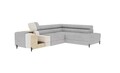 Coltar extensibil dreapta 5 locuri ELTAP, Colesio, 274x200x93 cm, lemn/poliester, alb murdar
