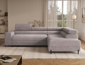 Coltar extensibil dreapta 5 locuri ELTAP, Colesio, 274x200x93 cm, lemn/poliester, gri