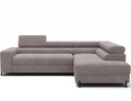 Coltar extensibil dreapta 5 locuri ELTAP, Colesio, 274x200x93 cm, lemn/poliester, gri