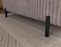 Coltar extensibil dreapta 5 locuri ELTAP, Colesio, 274x200x93 cm, lemn/poliester, gri