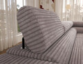 Coltar extensibil dreapta 5 locuri ELTAP, Colesio, 274x200x93 cm, lemn/poliester, gri