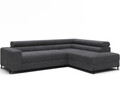 Coltar extensibil dreapta 5 locuri ELTAP, Colesio, 274x200x93 cm, lemn/poliester, gri inchis