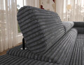 Coltar extensibil dreapta 5 locuri ELTAP, Colesio, 274x200x93 cm, lemn/poliester, gri inchis