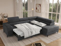 Coltar extensibil dreapta 5 locuri ELTAP, Colesio, 274x200x93 cm, lemn/poliester, gri inchis