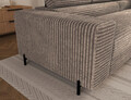 Coltar extensibil dreapta 5 locuri ELTAP, Colesio, 274x200x93 cm, lemn/poliester, maro deschis