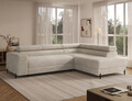 Coltar extensibil dreapta 5 locuri ELTAP, Colesio, 274x200x93 cm, lemn/poliester, bej