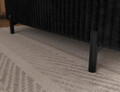 Coltar extensibil dreapta 5 locuri ELTAP, Colesio, 274x200x93 cm, lemn/poliester, negru