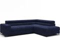Coltar extensibil dreapta 5 locuri ELTAP, Colesio, 274x200x93 cm, lemn/poliester, albastru inchis