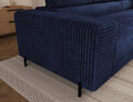 Coltar extensibil dreapta 5 locuri ELTAP, Colesio, 274x200x93 cm, lemn/poliester, albastru inchis