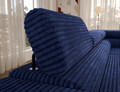 Coltar extensibil dreapta 5 locuri ELTAP, Colesio, 274x200x93 cm, lemn/poliester, albastru inchis