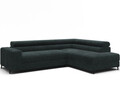 Coltar extensibil dreapta 5 locuri ELTAP, Colesio, 274x200x93 cm, lemn/poliester, verde inchis