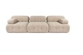 Canapea 3 locuri, Atelier del Sofa, 560ARE2155, Lemn de fag / PAL, Piersică