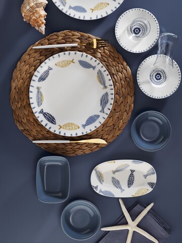 Set de mic dejun, Hermia, 868ARY1119, Portelan, Platou mic: 14 cm (2 bucăți), Multicolor