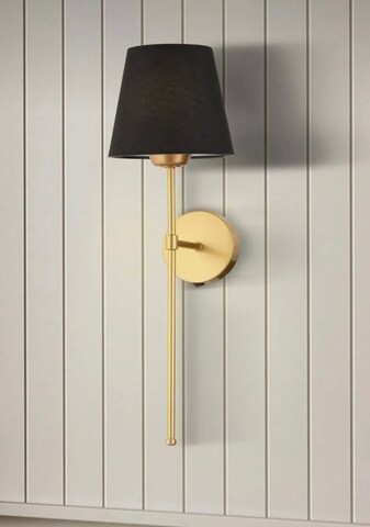 Aplica de perete, Opviq, 751ARL1155, Metal, Aur/Negru