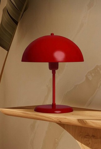 Lampa de masa, Opviq, 751ARL1127, Metal, Rosu