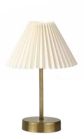 Lampa de masa, Opviq, 751ARL1139, Metal, Aur/Alb