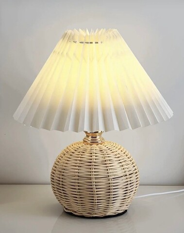 Lampa de masa, Opviq, 751ARL1135, CORP DIN BAMBUS, Crem / Bej