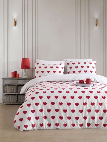 Lenjerie de pat pentru o persoana Single XXL (DE), 2 piese, L'essentiel Maison, Chole, Bumbac;Poliester, Alb