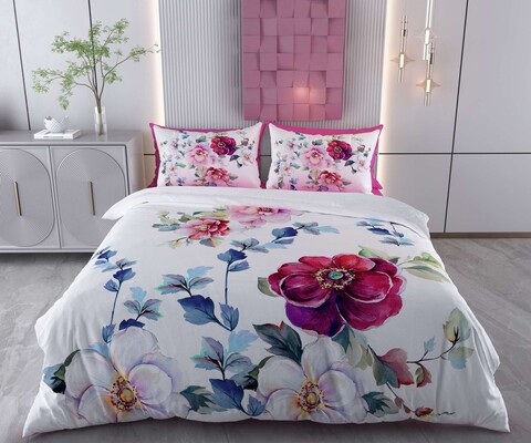 Lenjerie de pat pentru o persoana Single XXL (DE), 2 piese, L'essentiel Maison, Royal, Bumbac;Poliester, Alb / Verde / Albastru / Roșu / Mov