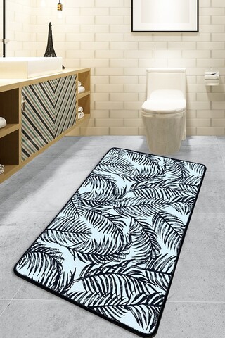 Covoras de baie, L'essentiel Maison, Frond, 70x120 cm, Poliester, Multicolor