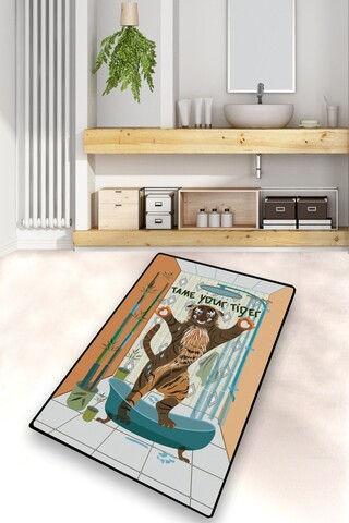 Covoras de baie, L'essentiel Maison, Tame Your Tiger, Poliester, Multicolor