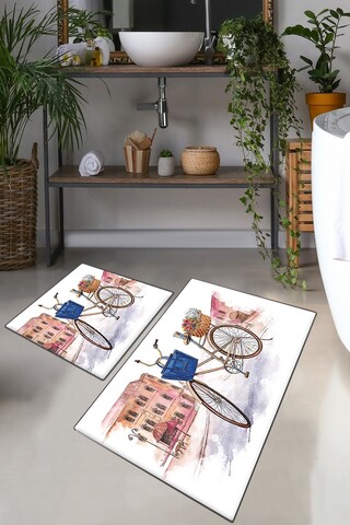 Set covorase de baie, L'essentiel Maison, Dance Street, Poliester, Multicolor