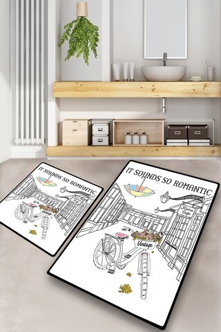 Set covorase de baie, L'essentiel Maison, It Sounds So Romantic, Poliester, Multicolor