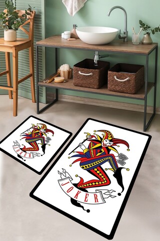 Set covorase de baie, L'essentiel Maison, Joker, Poliester, Multicolor